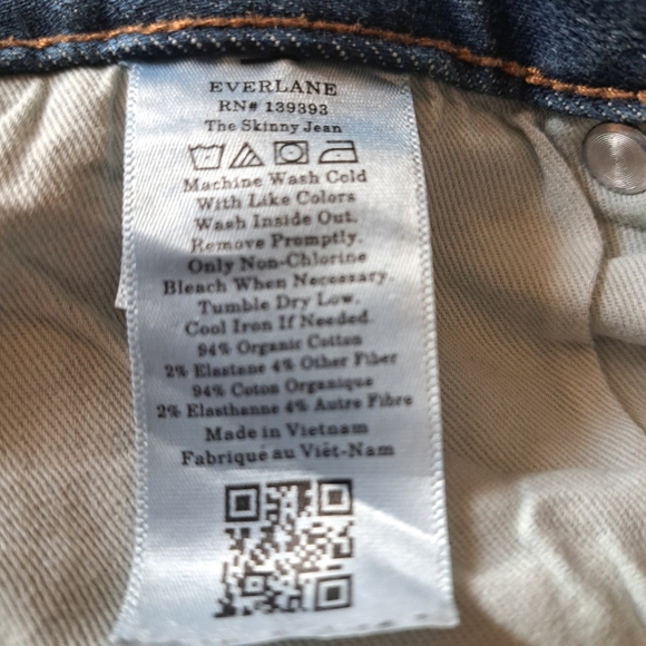 MEN'S EVERLANE UNIFORM The Skinny Jean pants med wash organic cotton 32/32* - Picture 8 of 10